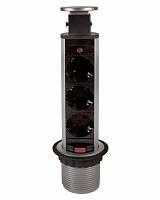Блок розеток выдвижной 3 розетки (Schuko), max 3500W, 250V, max 16A с проводом 1,8м с вилкой , серебро — купить оптом и в розницу в интернет магазине GTV-Meridian.